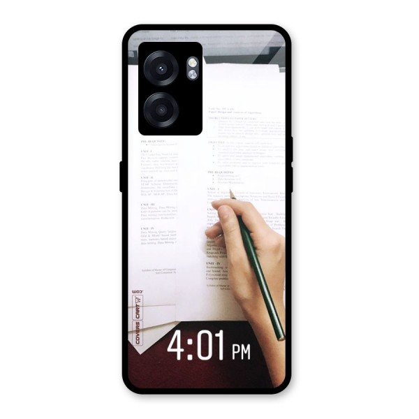 Exam Time Blues Glass Back Case for Oppo K10 (5G)