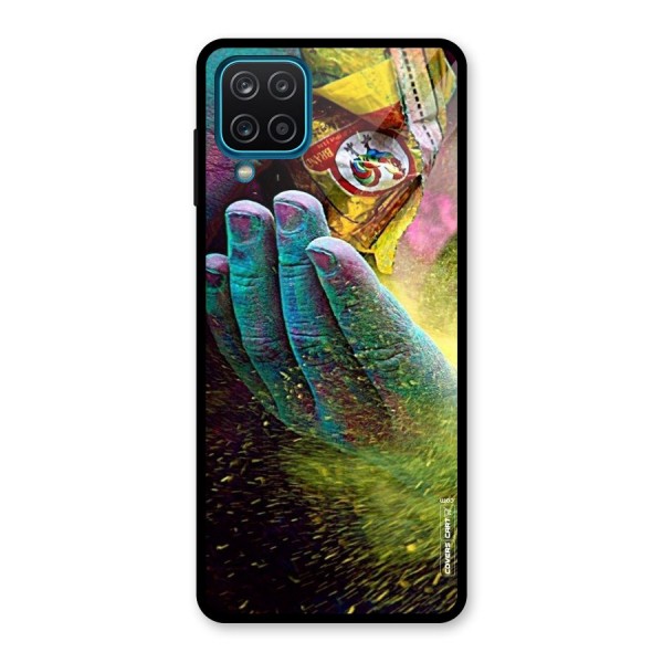 Exotic Colours Glass Back Case for Galaxy A12