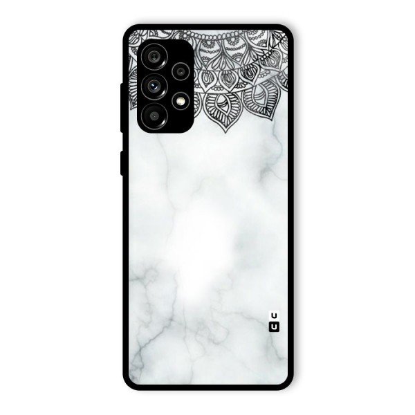 Exotic Marble Pattern Glass Back Case for Galaxy A73 5G