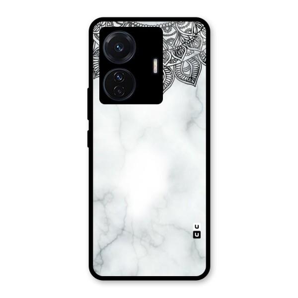 Exotic Marble Pattern Glass Back Case for Vivo T1 Pro