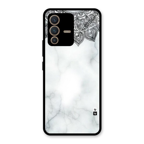 Exotic Marble Pattern Glass Back Case for Vivo V23 5G