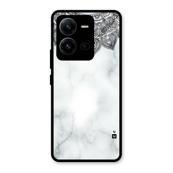 Exotic Marble Pattern Glass Back Case for Vivo V25