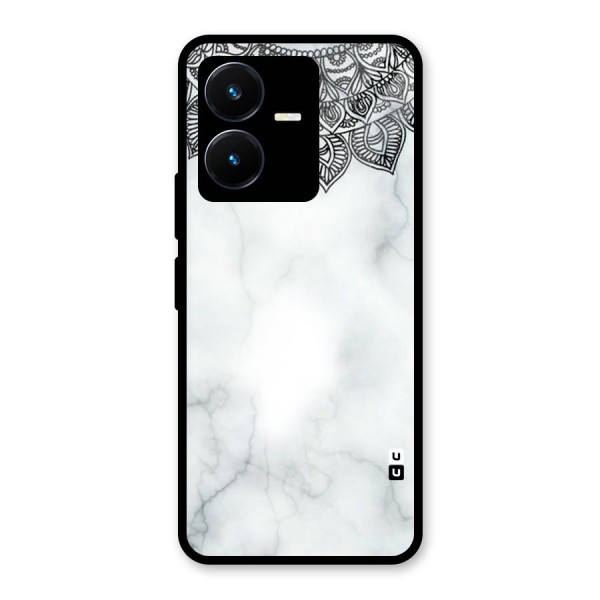 Exotic Marble Pattern Glass Back Case for Vivo Y22