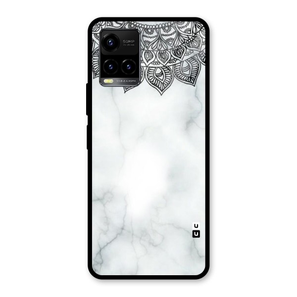 Exotic Marble Pattern Glass Back Case for Vivo Y33s