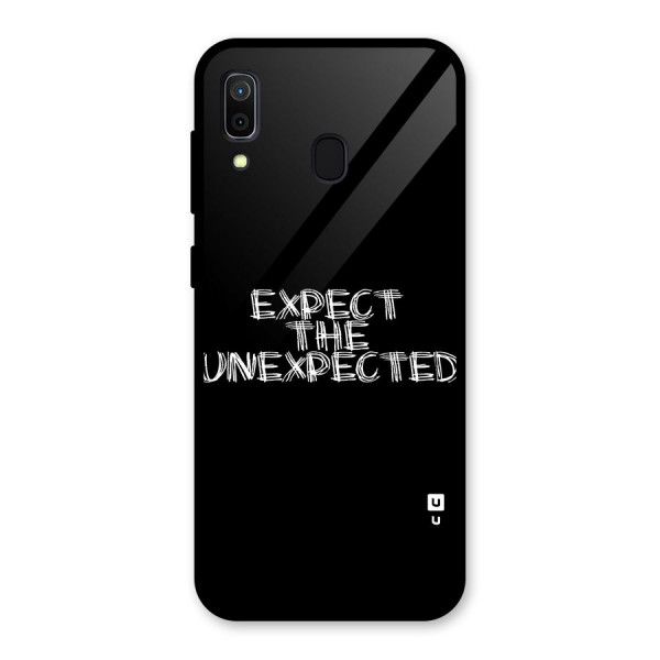 Expect The Unexpected Glass Back Case for Galaxy A30