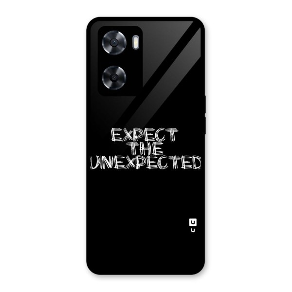 Expect The Unexpected Glass Back Case for Oppo A57 2022