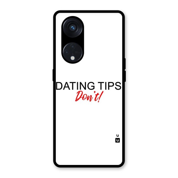 Expert Dating Tip Glass Back Case for Reno8 T 5G