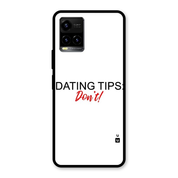 Expert Dating Tip Glass Back Case for Vivo Y21 2021