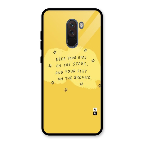 Eyes On Stars Glass Back Case for Poco F1