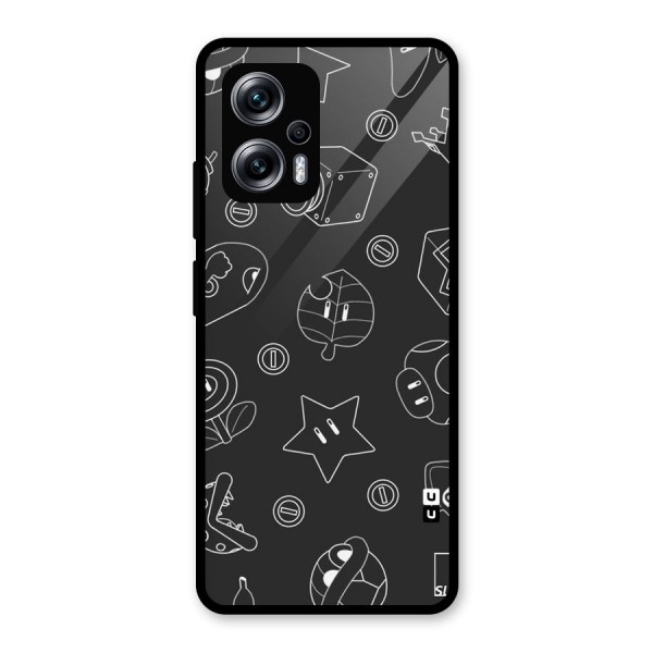 Face Mishchief Glass Back Case for Redmi K50i