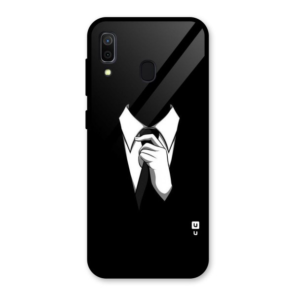 Faceless Gentleman Glass Back Case for Galaxy A30