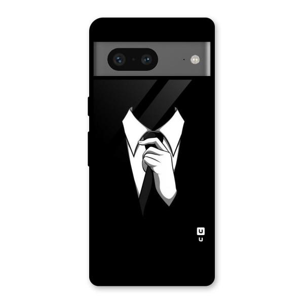 Faceless Gentleman Glass Back Case for Google Pixel 7