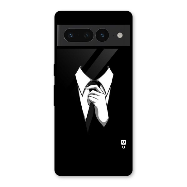 Faceless Gentleman Glass Back Case for Google Pixel 7 Pro