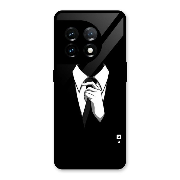 Faceless Gentleman Glass Back Case for OnePlus 11