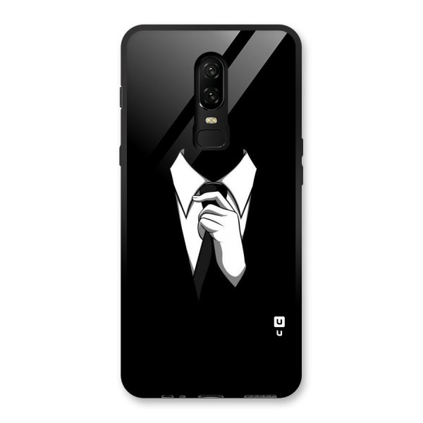 Faceless Gentleman Glass Back Case for OnePlus 6