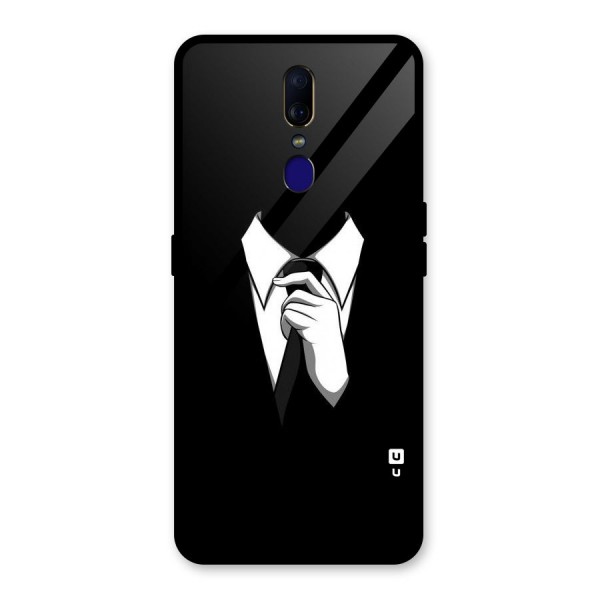 Faceless Gentleman Glass Back Case for Oppo F11