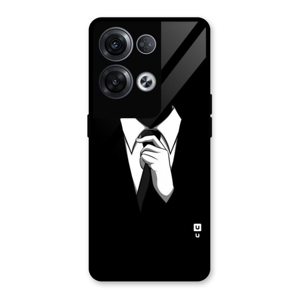 Faceless Gentleman Glass Back Case for Oppo Reno8 Pro 5G