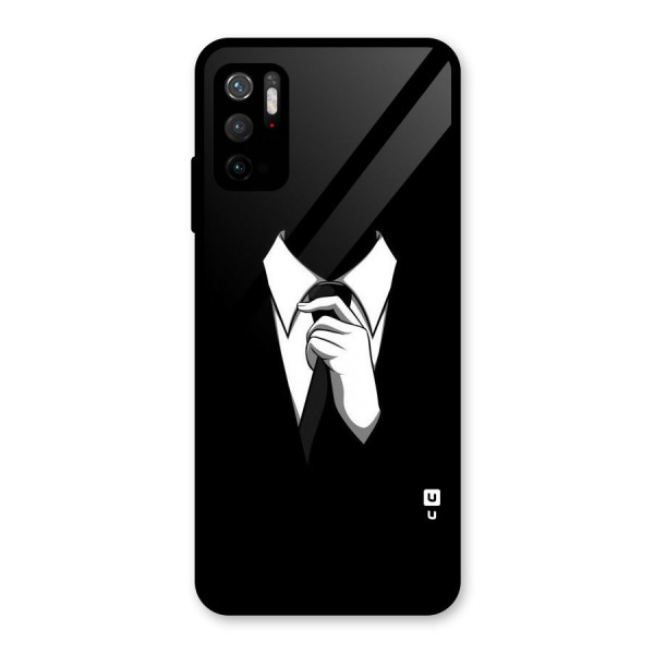 Faceless Gentleman Glass Back Case for Poco M3 Pro 5G