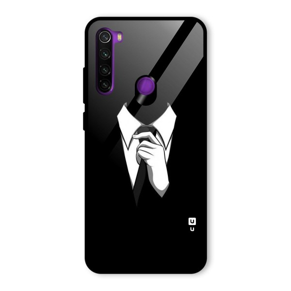 Faceless Gentleman Glass Back Case for Redmi Note 8