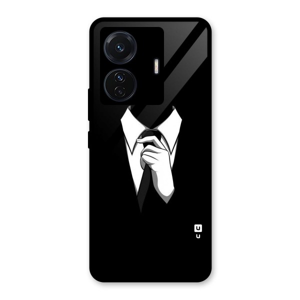 Faceless Gentleman Glass Back Case for Vivo T1 Pro