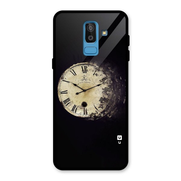 Fading Clock Glass Back Case for Galaxy J8