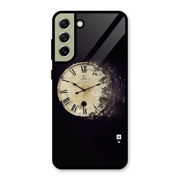 Fading Clock Glass Back Case for Galaxy S21 FE 5G