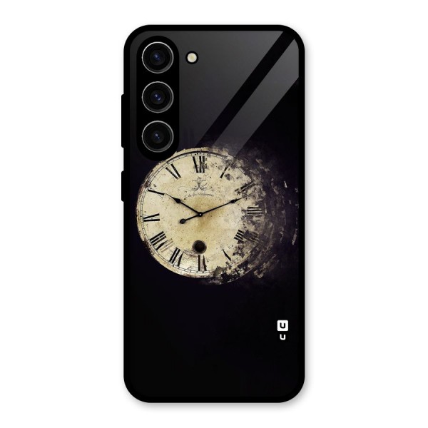 Fading Clock Glass Back Case for Galaxy S23