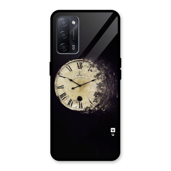 Fading Clock Glass Back Case for Oppo A53s 5G