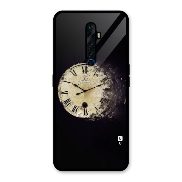 Fading Clock Glass Back Case for Oppo Reno2 Z