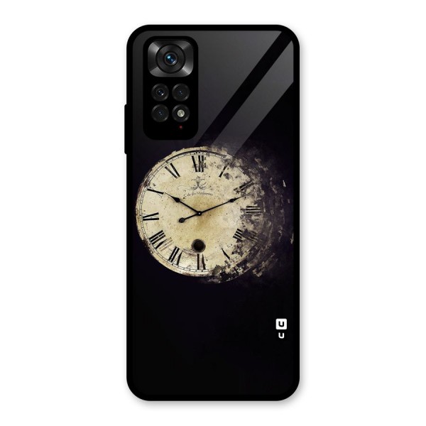 Fading Clock Glass Back Case for Redmi Note 11