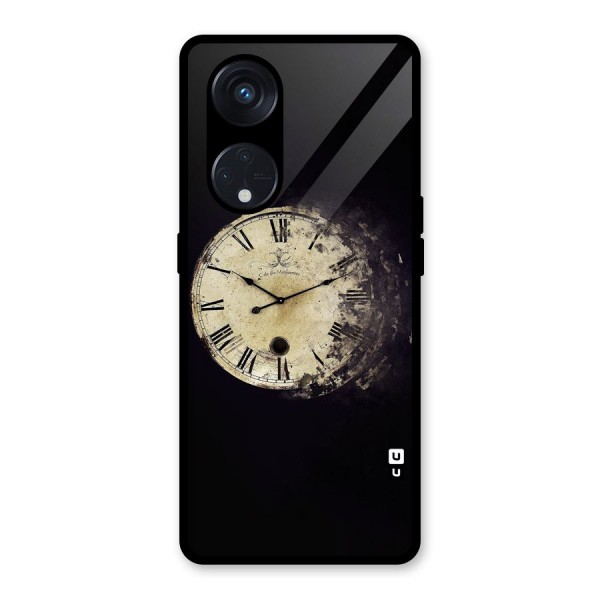 Fading Clock Glass Back Case for Reno8 T 5G