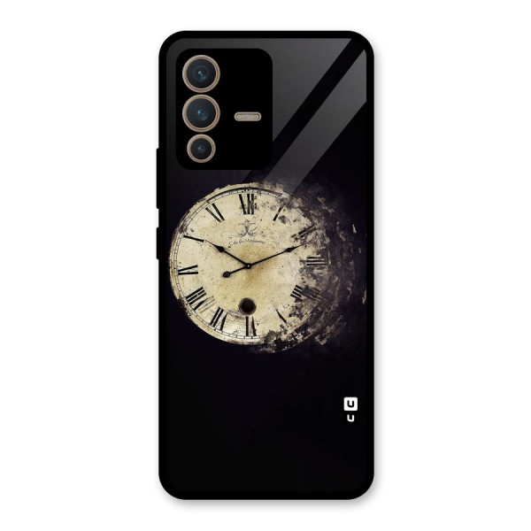 Fading Clock Glass Back Case for Vivo V23 5G