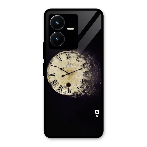 Fading Clock Glass Back Case for Vivo Y22