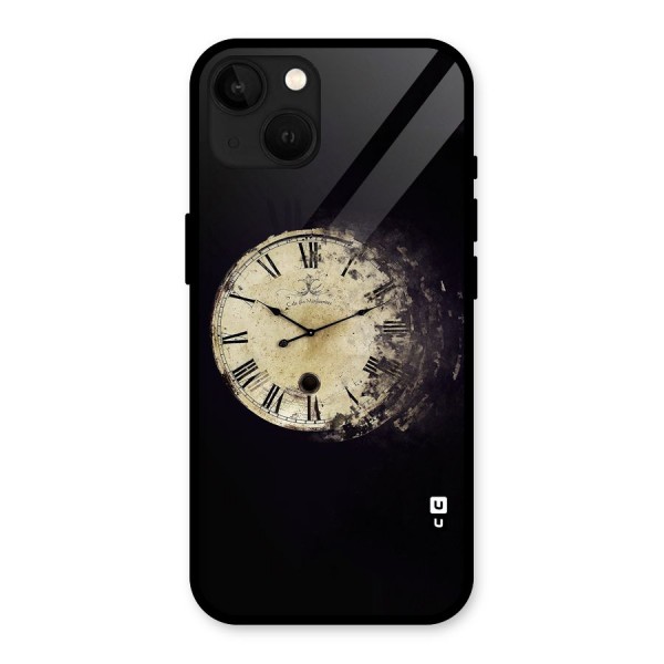 Fading Clock Glass Back Case for iPhone 13