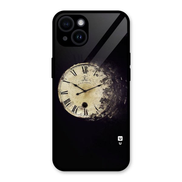 Fading Clock Glass Back Case for iPhone 14