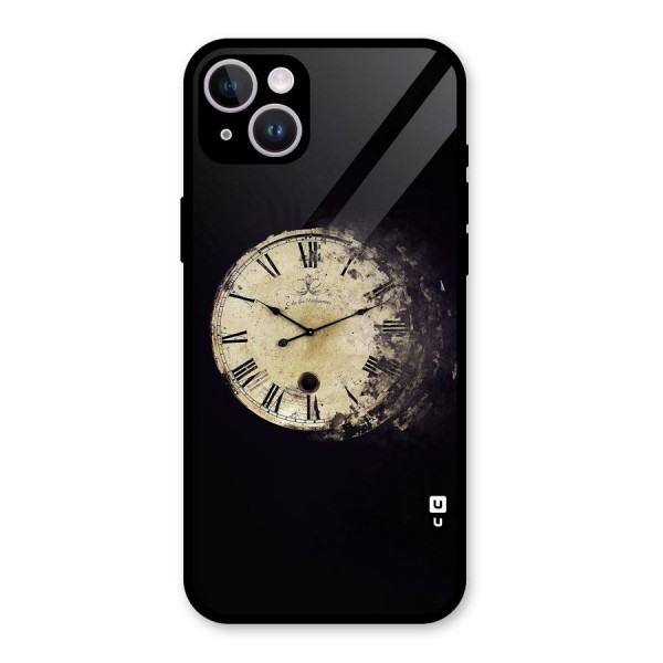 Fading Clock Glass Back Case for iPhone 14 Plus