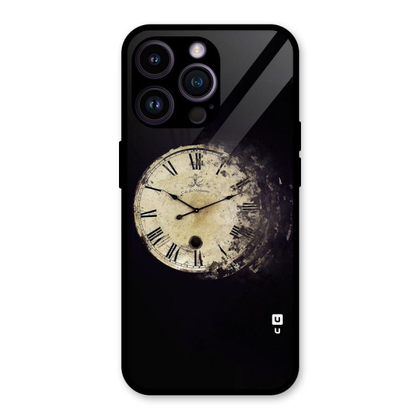 Fading Clock Glass Back Case for iPhone 14 Pro Max