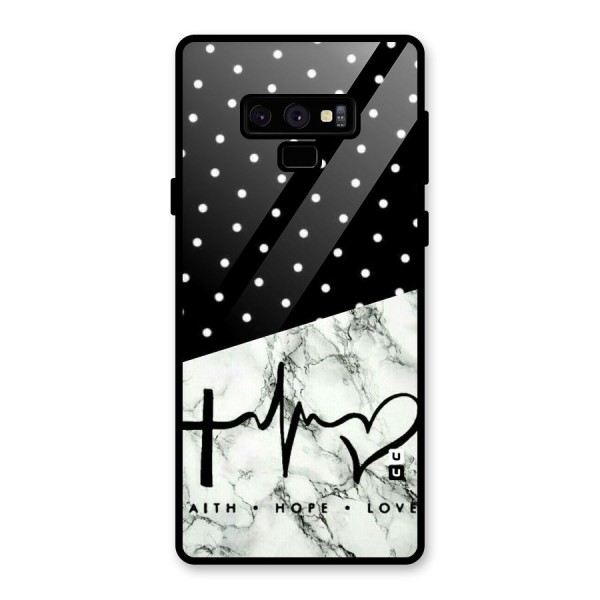 Faith Love Glass Back Case for Galaxy Note 9