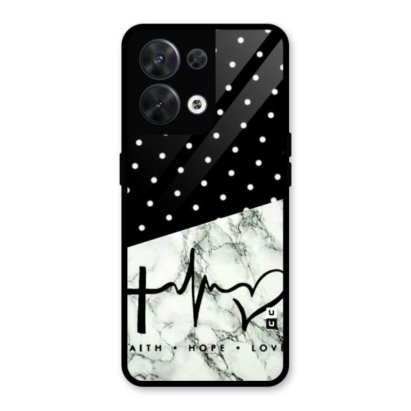 Faith Love Glass Back Case for Oppo Reno8 5G