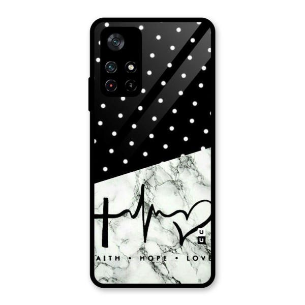 Faith Love Glass Back Case for Poco M4 Pro 5G