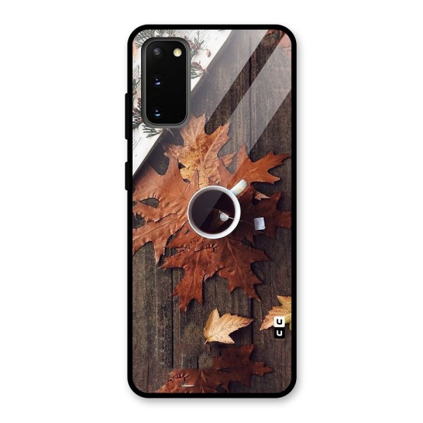 Fall Leaf Coffee Glass Back Case for Galaxy S20