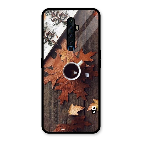 Fall Leaf Coffee Glass Back Case for Oppo Reno2 Z