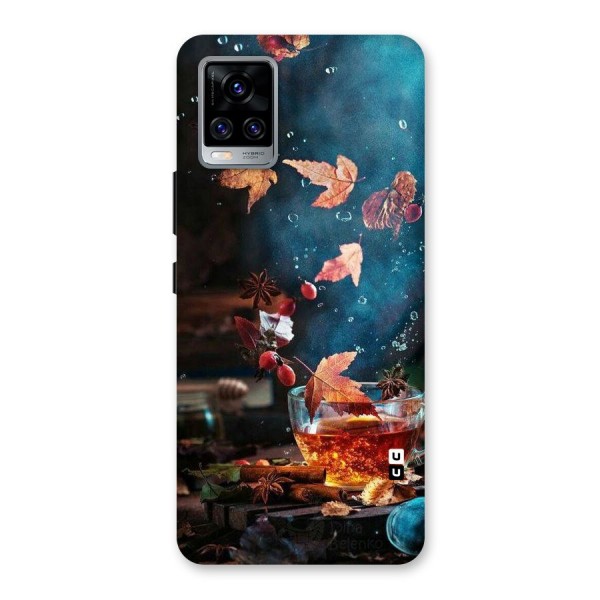 Falling Leaves Tea Back Case for Vivo V20 Pro