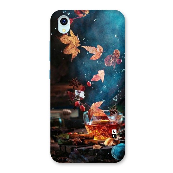 Falling Leaves Tea Back Case for Vivo Y1s