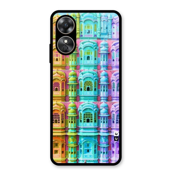 Fancy Architecture Glass Back Case for Oppo A17