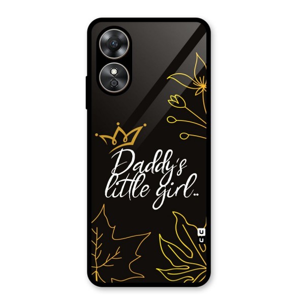 Favorite Little Girl Glass Back Case for Oppo A17