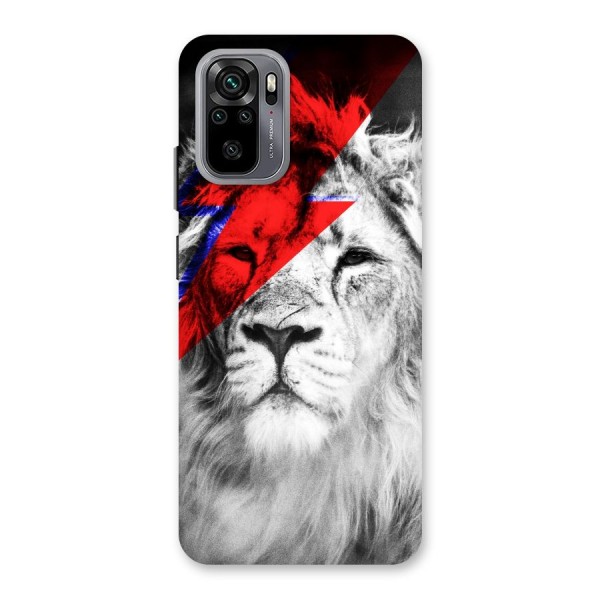 Fearless Lion Back Case for Redmi Note 10