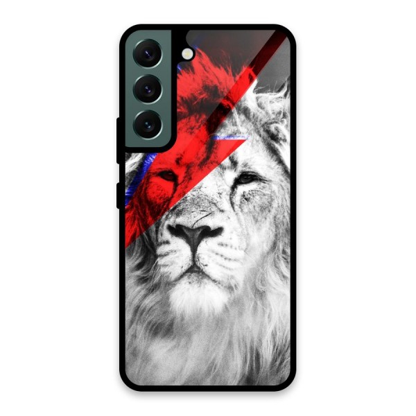 Fearless Lion Glass Back Case for Galaxy S22 5G