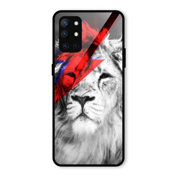 Fearless Lion Glass Back Case for OnePlus 9R