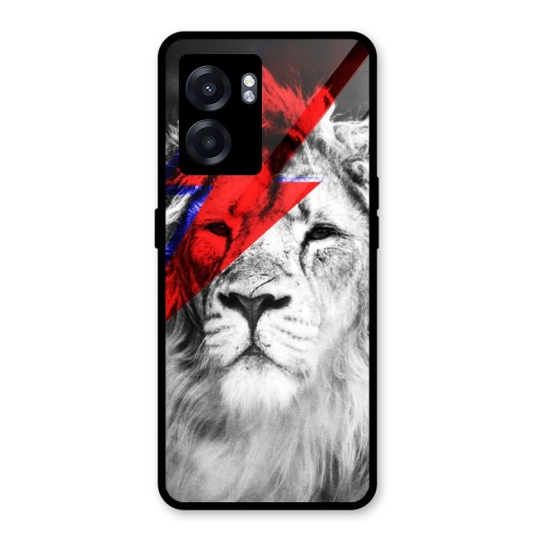 Fearless Lion Glass Back Case for Oppo K10 (5G)